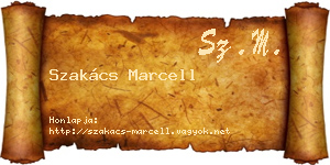 Szakács Marcell névjegykártya